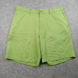 Pro Tour Shorts Mens 38‎ Chino Green Flat Front Golf Dress Pockets Casual Neon